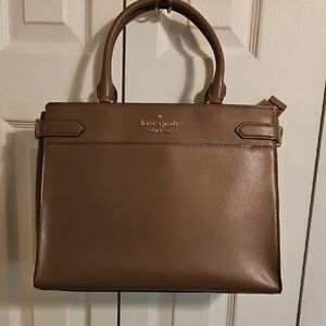 Kate Spade Medium Brown Staci Convertible Bag.